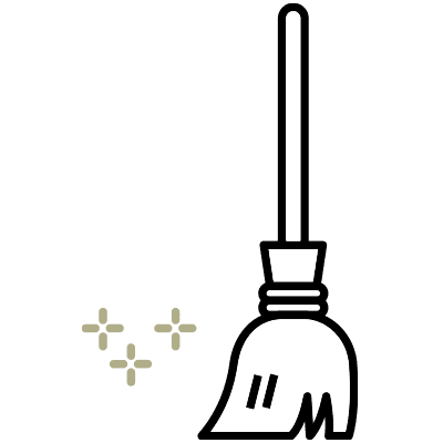 お掃除致します！